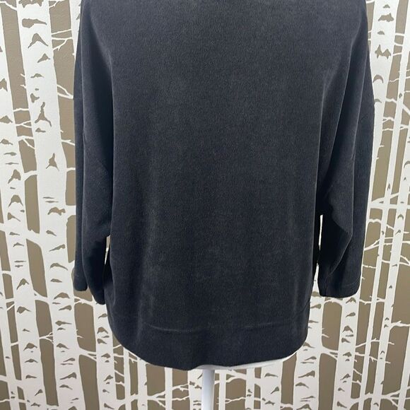 Reebok Terry Cloth Dolman Cropped Sleeve Hoodie - Picture 9 of 11